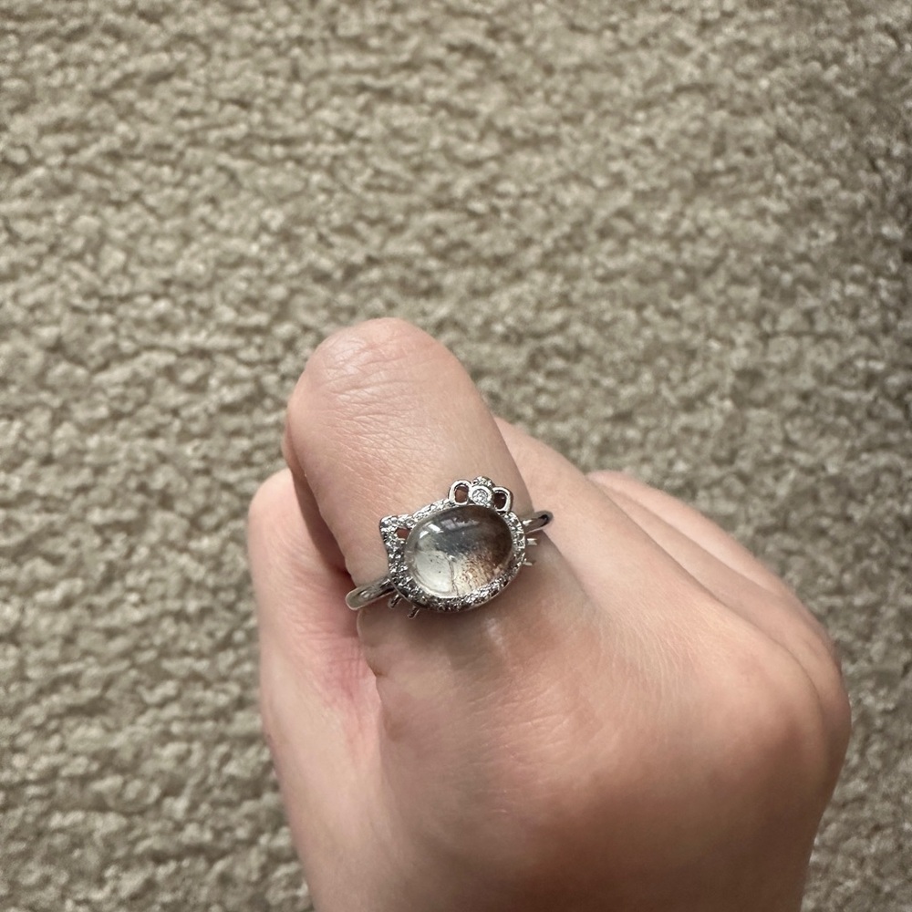 Hello Kitty Phantom Quartz Crystal Ring